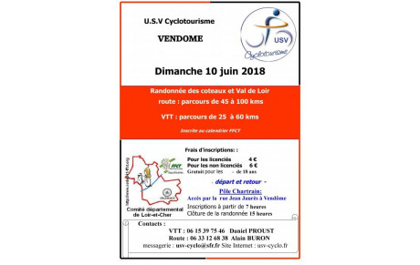 10 JUIN RANDONNEE DES COTEAUX DU VAL DE LOIR 